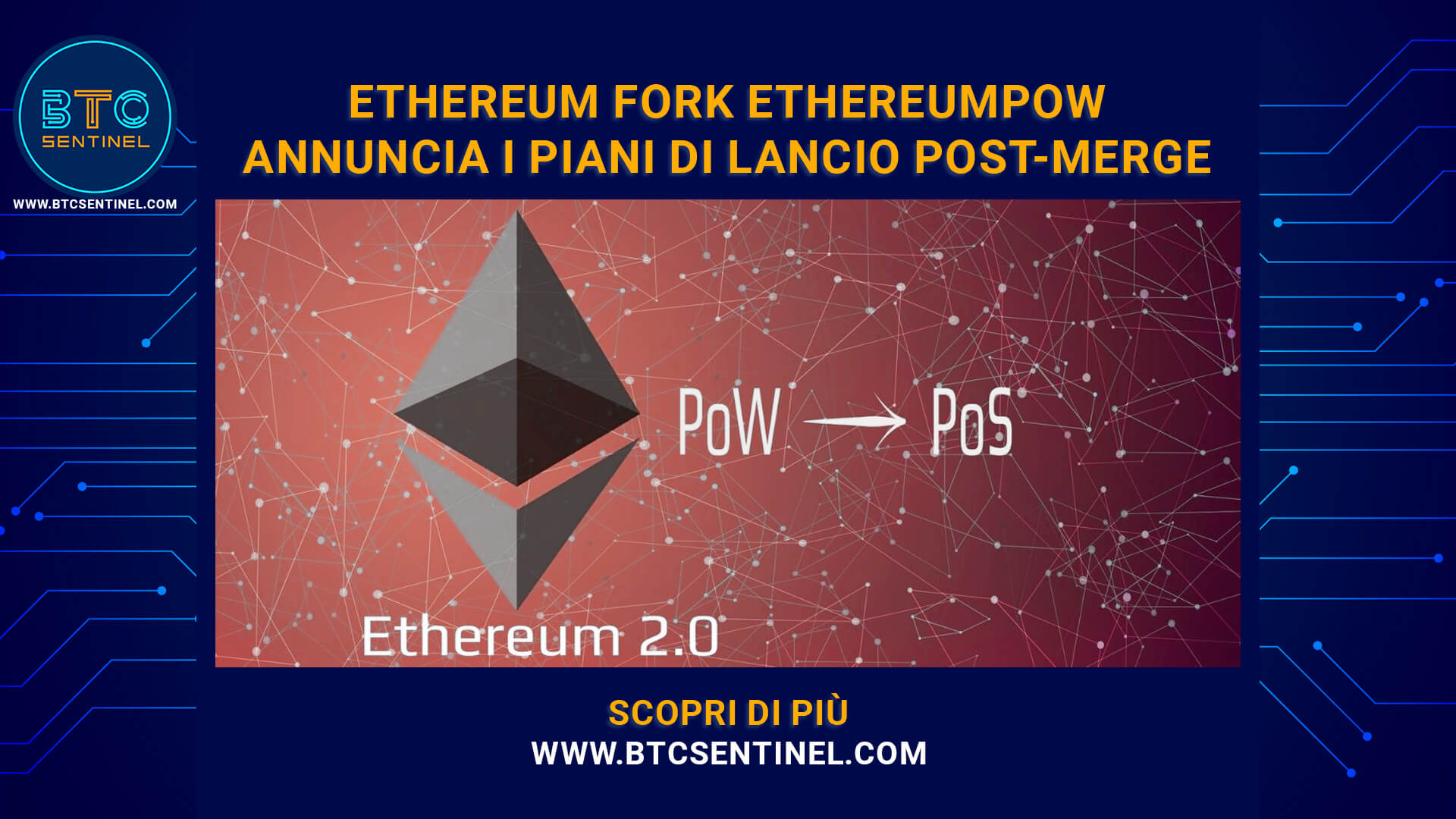 Ethereum Fork EthereumPoW annuncia i piani di lancio post-merge