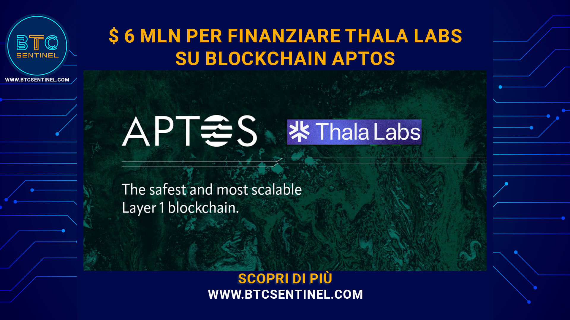 Finanziamento di $ 6 mln per Thala Labs e blockchain Aptos