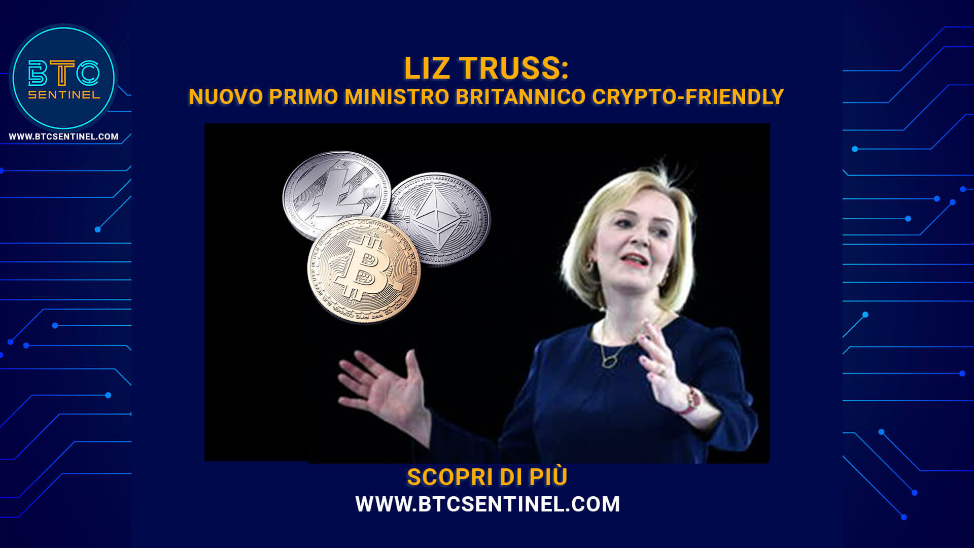 Liz Truss: nuovo Primo Ministro britannico crypto-friendly