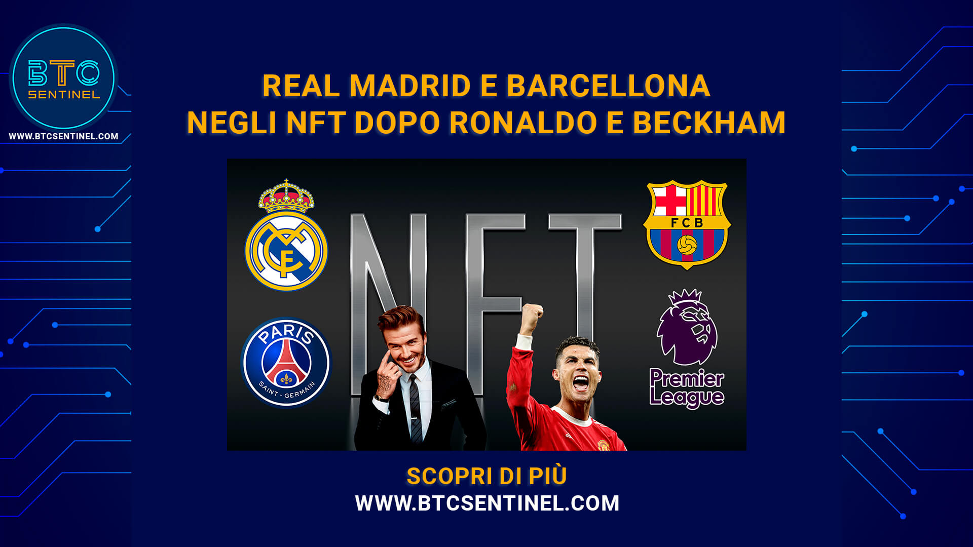 Real Madrid e Barcellona negli NFT dopo Ronaldo e Beckham